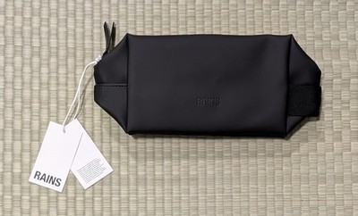 NWT RAINS Wash Bag Black No. 15580