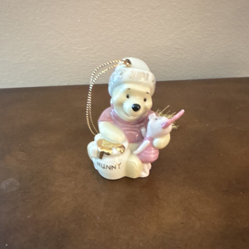 Disney Winnie the Pooh & Piglet Porcelain Hanging Ornament, 2001