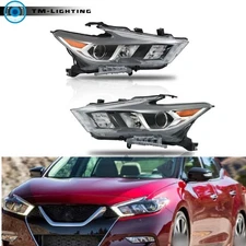 Left+Right For Nissan Maxima Platinum/SR 2016-2017-2018 Headlight Full LED Clear