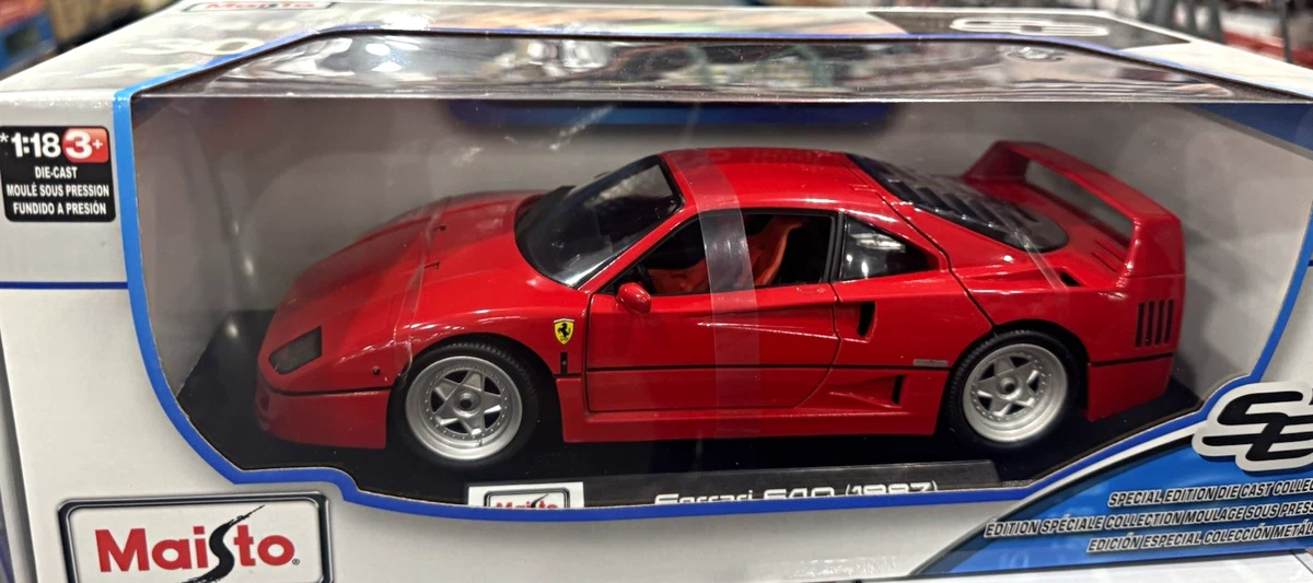 Maisto 1:18 Special Edition 1987 Ferrari F40 Red Diecast Car Boxed