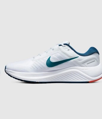 Nike Zoom Structure 24 Men's Running Shoes White Bright Spruce Size 10