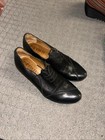 fidgi shoes black leather oxfords With Heel — photo 1