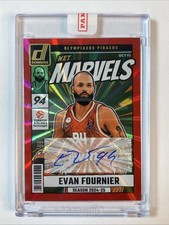 Evan Fournier 2024-25 Donruss EuroLeague Net Marvels Auto Red Laser #/99
