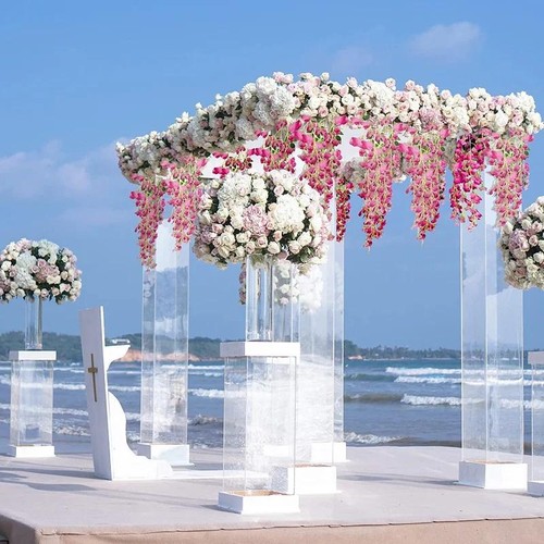12pcs Wisteria Artificial Flowers Vine Wreath Wedding Arch Decorationleaf Rattan - Picture 4 of 34