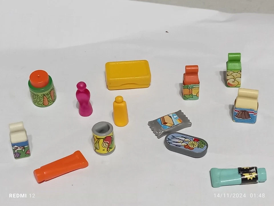 PLAYMOBIL LOT POTS CONSERVES CUISINE MARCHÉ RÉFRIGÉRATEUR MAGASIN... - Photo 1/1