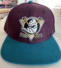 47 Authentic Vintage Anaheim Mighty Ducks Captain Plum/Maroon Snapback Hat Cap