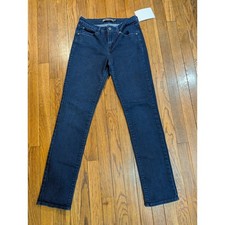 Levis Red Tab Demi Curve Classic Rise Slim Leg Dark Wash Stretch Jeans Size 28