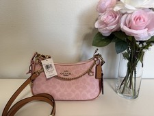 Coach Teri Shoulder Bag Signature New W/Tags HARD TO FIND Powder Pink Ltd CEA20