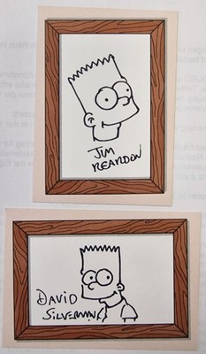 Inkworks The Simpsons SK 8 Jim Reardon + SK9 David Silverman, Original Art 2001