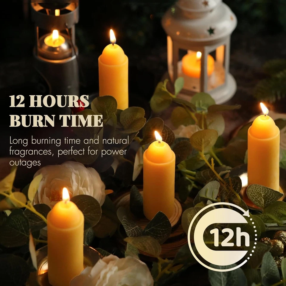 10 упаковок натуральных свечей из пчелиного воска, совместимых с фонарями свечей UCO, 12 часов - Изображение 3 из 4
