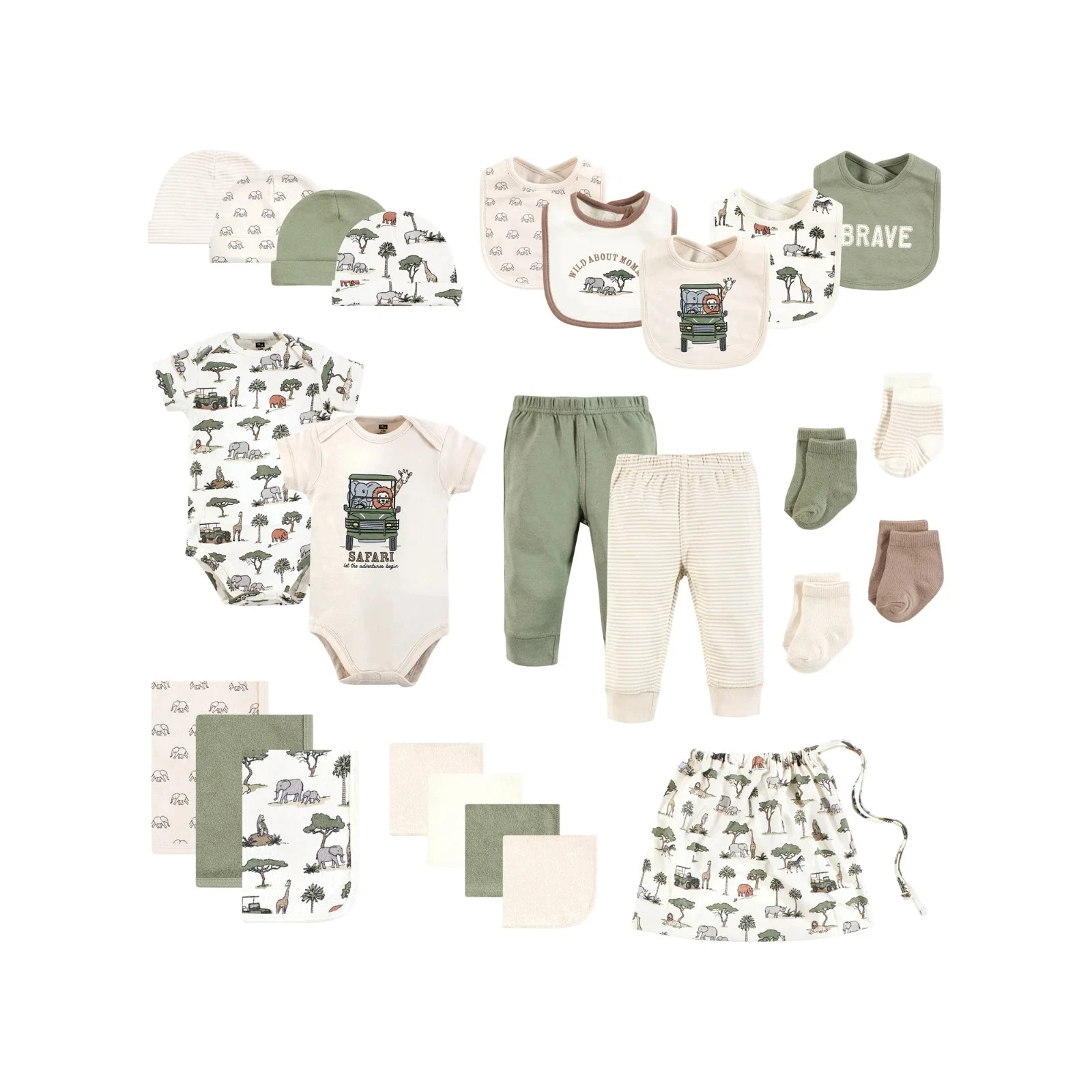Baby Boys' Hudson $70 Going on Safari 25-Piece Clothing Gift Set 0-3 Months NWT
Opens in a new windo