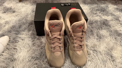 Brand New Jordan MVP 92 GS Desert Camo Fire Red Mushroom Size 7Y