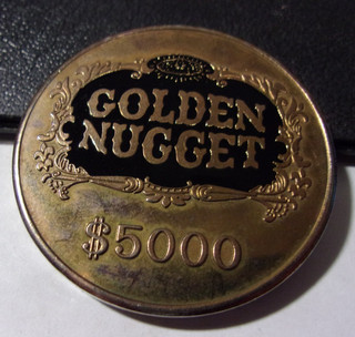 GOLDEN NUGGET CASINO $5000 GAMING TOKEN (NOT A REAL SLOT TOKEN) Las Vegas