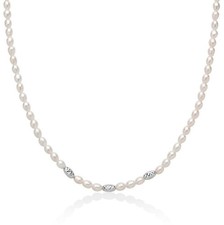 Collana YUKIKO Linea PEPITE DI PERLE Coltivate Riso PCL6655BY Argento 925