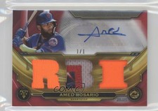 2019 Topps Triple Threads Auto Relics Ruby 1/1 Amed Rosario #TTAR-ARO1 Auto lz7
