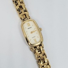 Seiko Lucent Ladies Watch 4N21-5330 Stainless Steel Band, Used