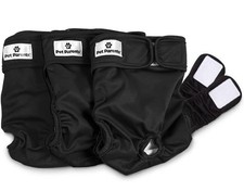 Pet Parents 3 pk Washable Dog Diapers Size M 14"-20" Black NEW Vacuum Sealed