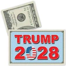 50 Pack Trump 2028 Fake Prank 100 Dollar Bills Money! Troll Everyone Today!
