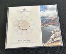 2021 The Royal Mint Sir Walter Scott Brilliant Uncirculated Sealed £2 Coin