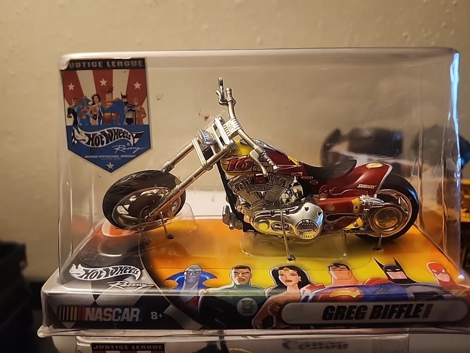 Hot Wheels Justice League Nascar Collection Mark Martin Greg Biffle Jeff Burton - Image 2 of 4