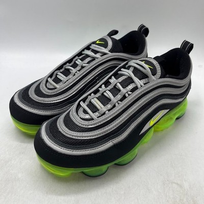 Nike Air VaporMax 97 GS Black Green Sneakers AQ2657-002 Mens