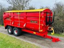 HERRON H2 18 TON FAST TOW GRAIN TRAILER FOR TRACTOR TIPPING TRAILER VGC PLUS VAT