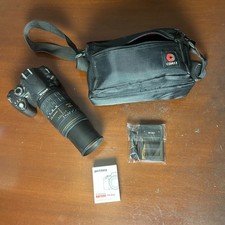 Nikon D60 12MP DSLR Camera With 70-300mm Lens Charger Battery Bag Tested Working