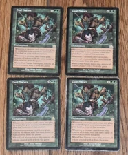 4x MTG Dual Nature Prophecy RARE Green Enchantment Magic The Gathering