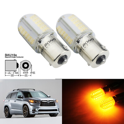 2x Amber vorne Blinker Front direction indicator Blinklicht COB Chips