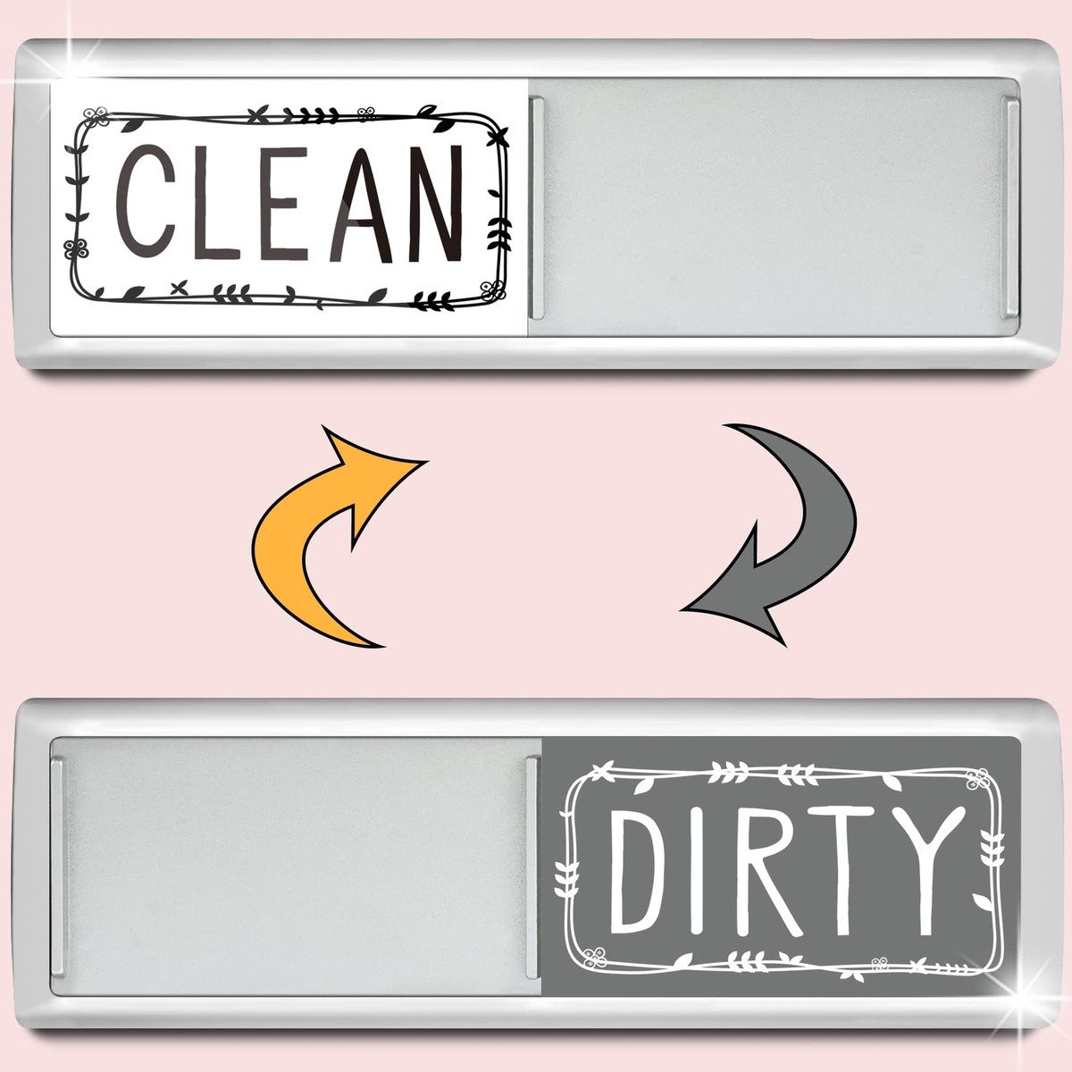 Clean Dirty Sliding Indicator For Kitchen Dirty Clean Dishwasher Magnet ...
