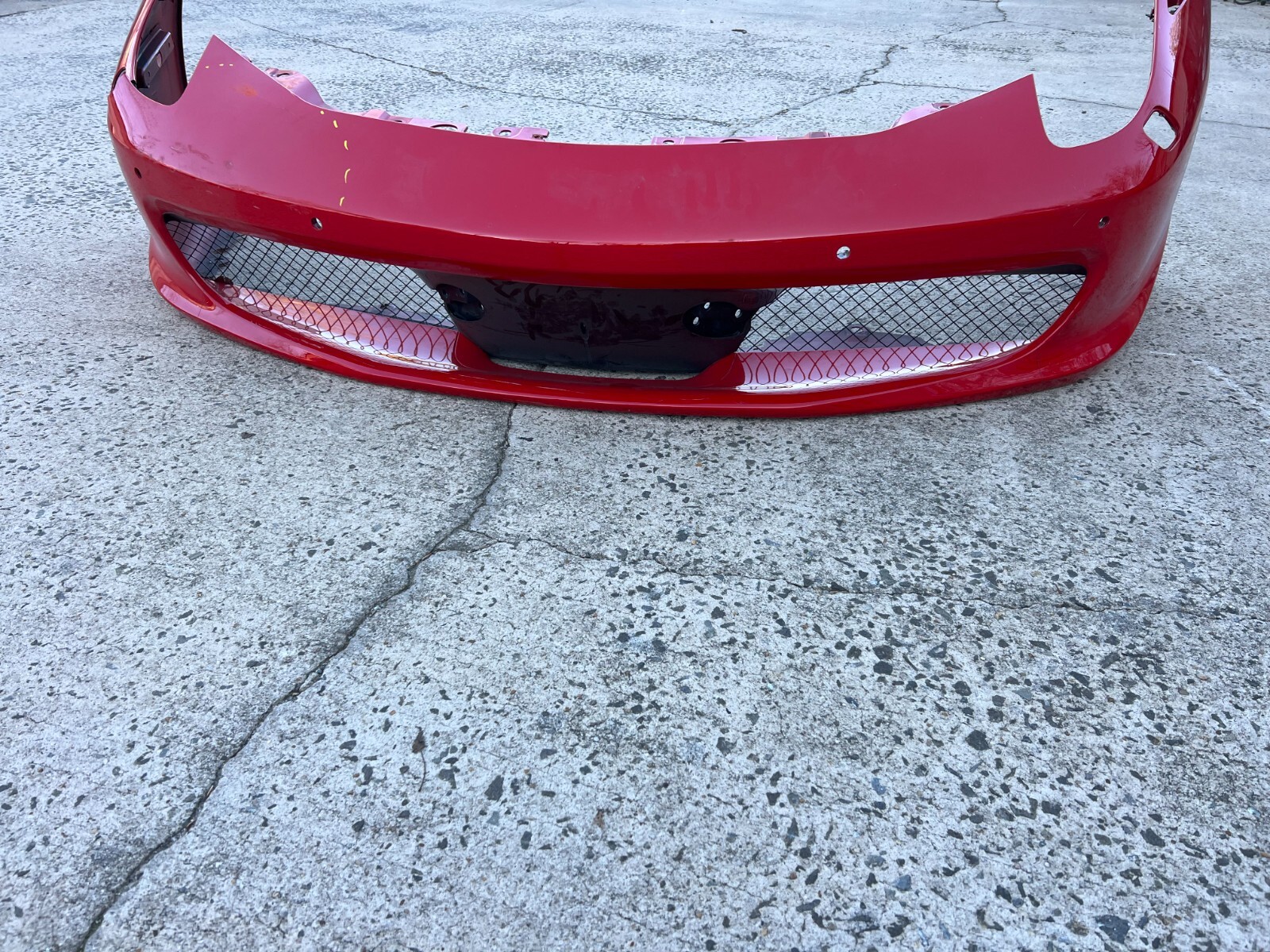 2011 2012 2013 2014 Ferrari F58 Front Bumper Cover OEM Cracked