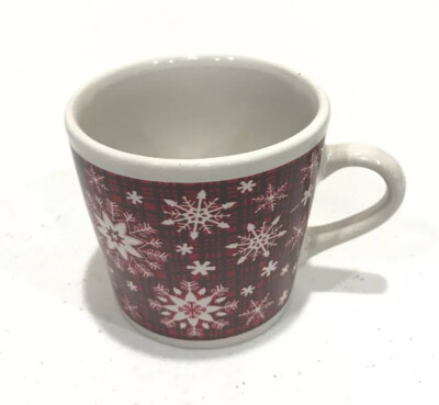 Christmas Ceramic Expresso Cup / Mug 6.4 FL OZ 2.75  Tall
