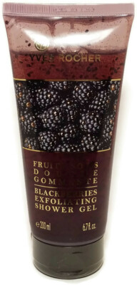 RETIRED Yves Rocher BLACKBERRIES EXFOLIATING BATH SHOWER GEL for Women 6.7 fl oz