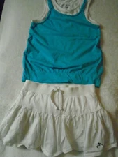 Jenni by Jennifer Moore Girls Sz XL 100% Cotton Camisole T, Skort (Cot Blend) 