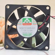 MAGIC MGA7012MR-A20 7020 12V 0.19A 7CM 2-Wire Silent Cooling Fan