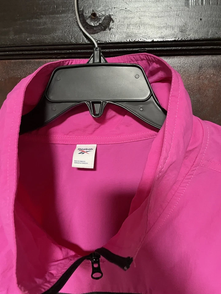 Chaqueta pulóver cortavientos pequeña para mujer Reebok talla S trotar correr entrenamiento Foto 4 de 4