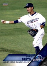 2017 Lakewood Blueclaws Choice #5 Daniel Brito Ciudad Guyana - NM Baseball Card
