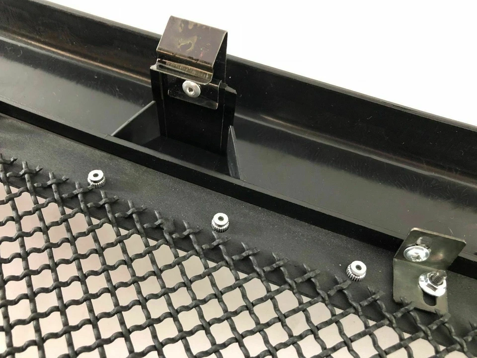 Fits 2005-2007 Ford F250 F350 SuperDuty Rivet Mesh Front Bumper Grille w/ Shell - Image 3 of 4