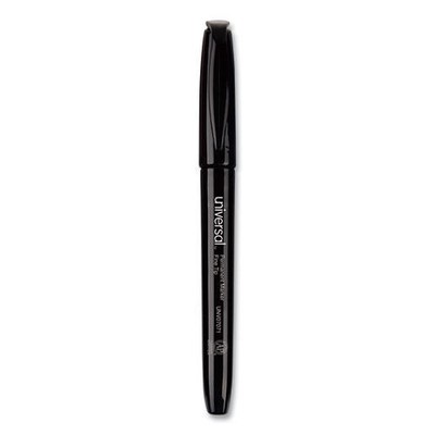 Universal 07070 Fine Bullet Tip Pen-Style Permanent Marker - Black (36/PK) New