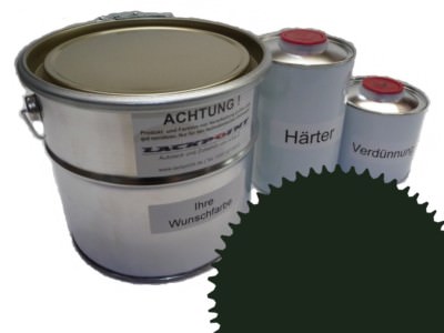 5 Liter Set 2K Automotive Paint Ral 6009 Fir Green Acrylic Shiny Lackpoint Uni