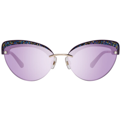 Swarovski SK0257 28G Cat Eye Sunglasses - Gold/Violet/Purple - Lowest Price! Swarovski SK257 28G Purple Cat Eye Sunglasses Frame 57-15  main image 2