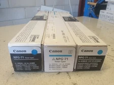 1x Genuine Canon NPG-71 Cyan Toner TG-71 GPR55 Brand New See Photos