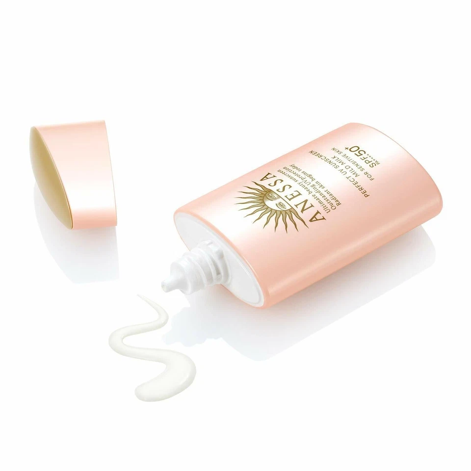 Protector solar UV Anessa Perfect leche suave FPS50+ PA++++ 60 ml [Envío gratuito a EE. UU.] Foto 3 de 4