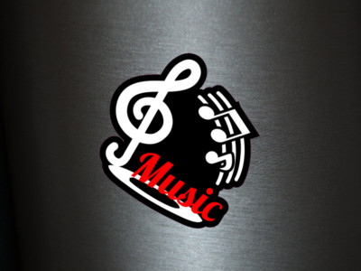 1 x Sticker Music DJ Disco Club Note Keynote Music Party Sticker Fun Gag