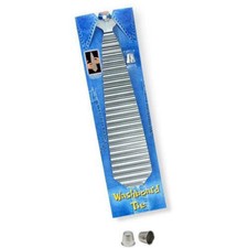 On The Wall Washboard Tie, 24-Gauge Rippled Stainless Steel