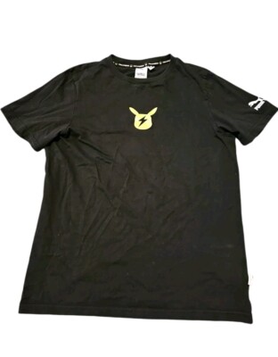 Pokemon x Puma Collaboration Colab Pikachu Black T-Shirt Double