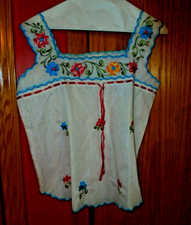 VINTAGE ALON VEL WOMEN'S EMBROIDERED CAMISOLE GUAYABANAS SIZE M MEXICO