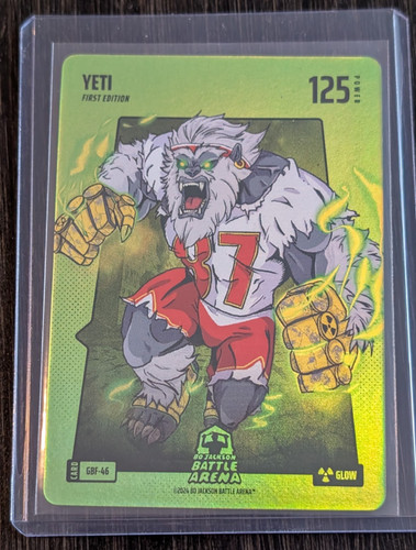2024 Bo Jackson Battle Arena Green Glow Battlefoil Yeti Travis Kelce Case hit!