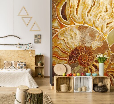3D Conch Texture G7615 Wallpaper Wall Murals Removable Self-adhesive Honey