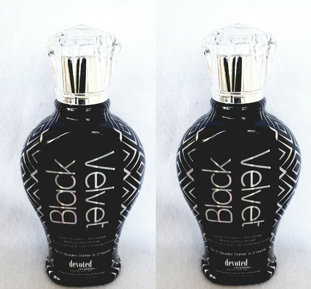 Lot of 2 Devoted Creations Black Velvet Black Bronzer Tanning Lotion 12